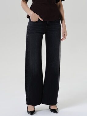 Citizens of Humanity 🌱 Nora Trouser Leg 32 NWT Cat Eye Black Jeans